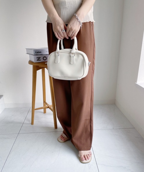 CLEA（クレア）の「2WAYPUボストンバッグ（ボストンバッグ・レディース・ブラック/アイボリー/キャメル・FREE）」の16枚目の写真