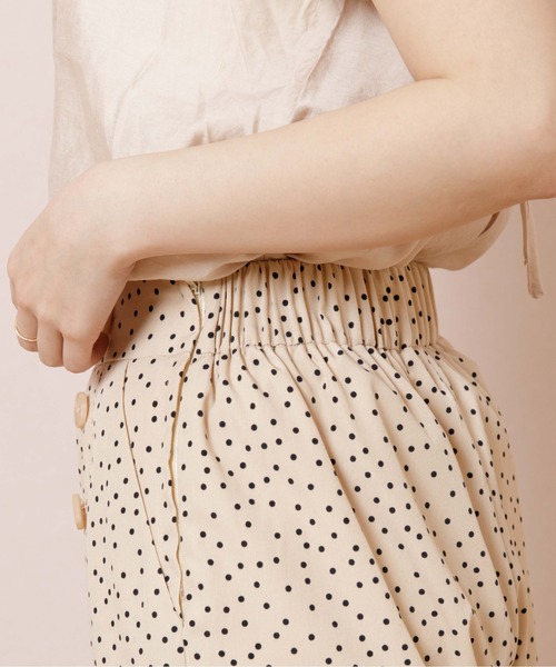 flower（フラワー）の「クラシックドットパンツ（その他パンツ・レディース・アイボリー/ブラウン・FREE）」の3枚目の写真
