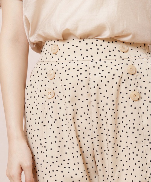 flower（フラワー）の「クラシックドットパンツ（その他パンツ・レディース・アイボリー/ブラウン・FREE）」の6枚目の写真