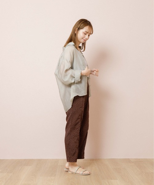 flower（フラワー）の「クラシックドットパンツ（その他パンツ・レディース・アイボリー/ブラウン・FREE）」の16枚目の写真