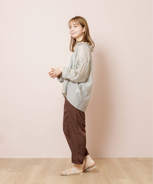 flower（フラワー）の「クラシックドットパンツ（その他パンツ・レディース・アイボリー/ブラウン・FREE）」の18枚目の写真