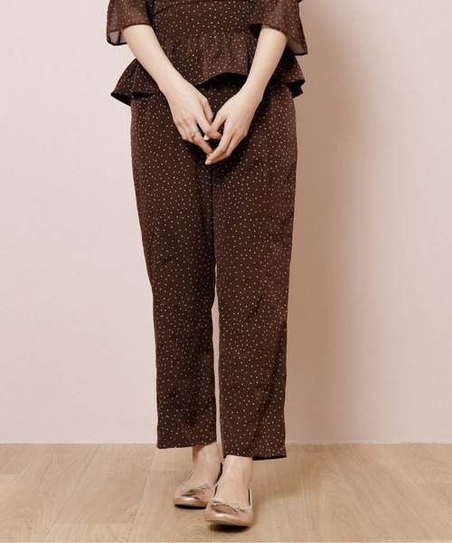 flower（フラワー）の「クラシックドットパンツ（その他パンツ・レディース・アイボリー/ブラウン・FREE）」の20枚目の写真