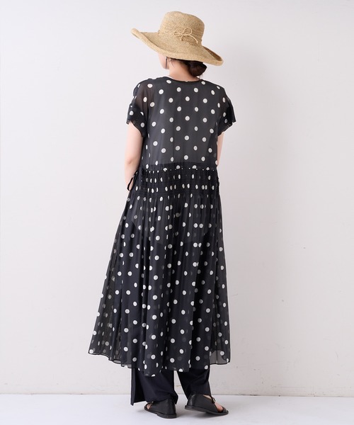 BEARDSLEY（ビアズリー）の「マジョリカプリーツワンピース（ワンピース・レディース・ブラック・FREE）」の4枚目の写真