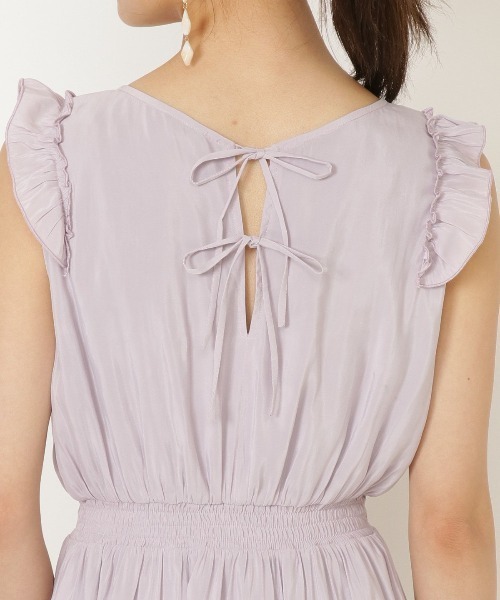 WILLSELECTION（ウィルセレクション）の「シャイニーロングワンピース（ワンピース・レディース・ブラック/イエロー/ラベンダー・SMALL/MEDIUM）」の7枚目の写真