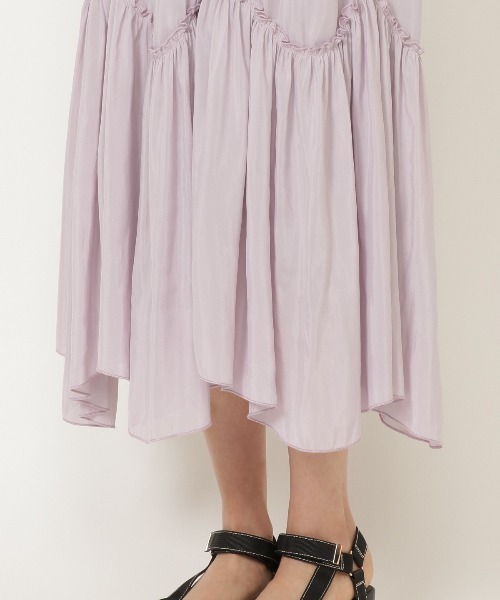 WILLSELECTION（ウィルセレクション）の「シャイニーロングワンピース（ワンピース・レディース・ブラック/イエロー/ラベンダー・SMALL/MEDIUM）」の17枚目の写真