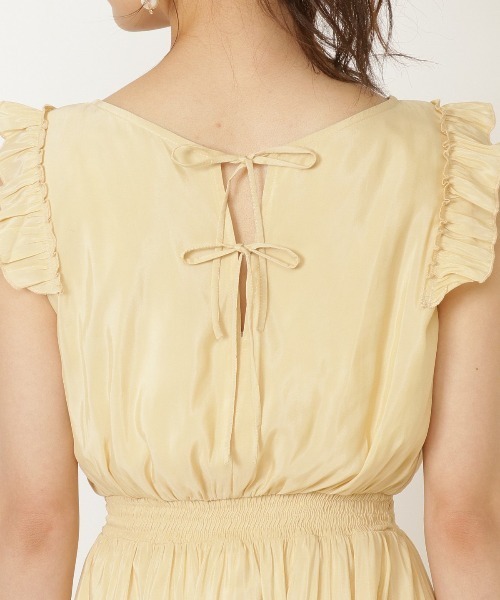 WILLSELECTION（ウィルセレクション）の「シャイニーロングワンピース（ワンピース・レディース・ブラック/イエロー/ラベンダー・SMALL/MEDIUM）」の4枚目の写真