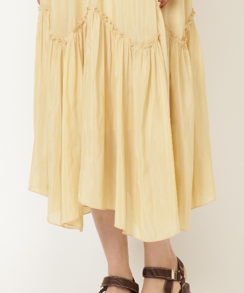 WILLSELECTION（ウィルセレクション）の「シャイニーロングワンピース（ワンピース・レディース・ブラック/イエロー/ラベンダー・SMALL/MEDIUM）」の9枚目の写真