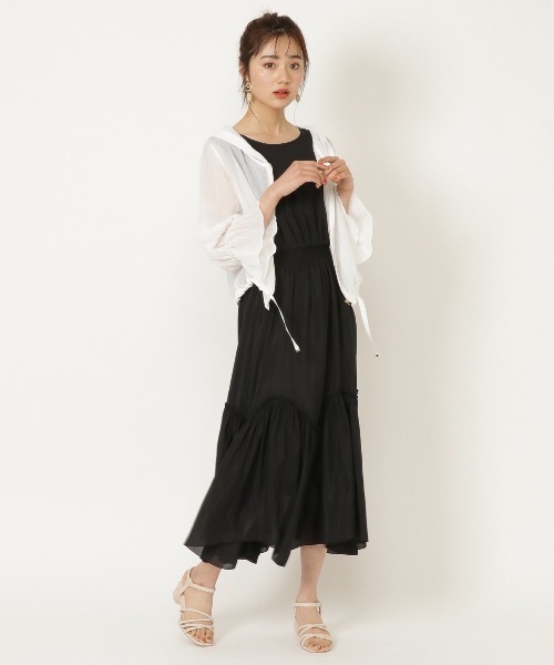 WILLSELECTION（ウィルセレクション）の「シャイニーロングワンピース（ワンピース・レディース・ブラック/イエロー/ラベンダー・SMALL/MEDIUM）」の12枚目の写真