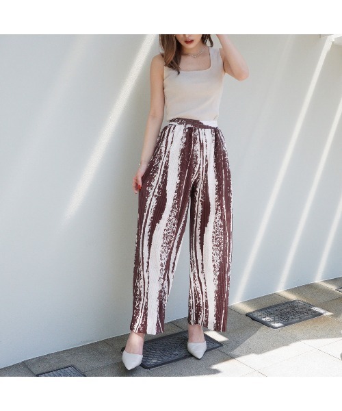 ANAP（アナップ）の「スクエアネックニットタンクトップ（タンクトップ・レディース・パープル/ブルー/アイボリー/ブラック・FREE）」の7枚目の写真