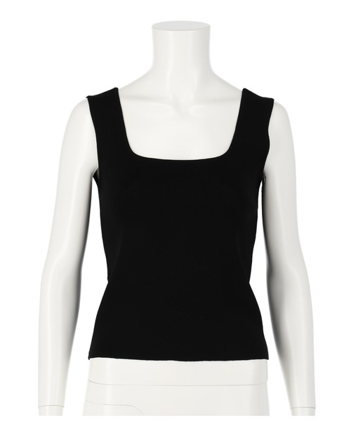 ANAP（アナップ）の「スクエアネックニットタンクトップ（タンクトップ・レディース・パープル/ブルー/アイボリー/ブラック・FREE）」の13枚目の写真