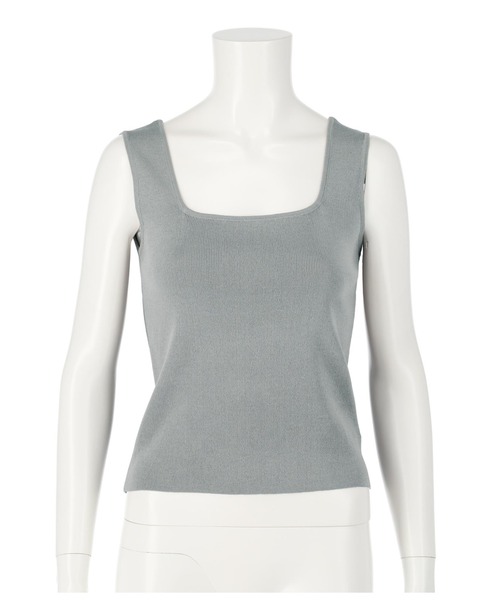 ANAP（アナップ）の「スクエアネックニットタンクトップ（タンクトップ・レディース・パープル/ブルー/アイボリー/ブラック・FREE）」の8枚目の写真