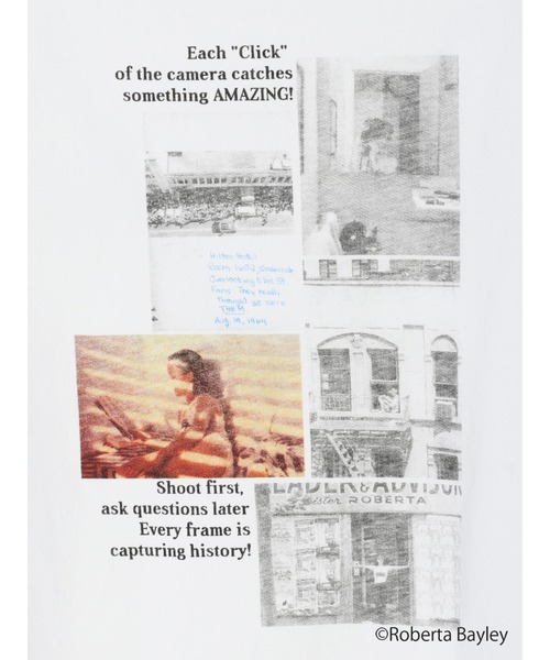 earth music&ecology(アースミュージックアンドエコロジー)の「【WEB限定】Roberta Bayley Tシャツ B *(Tシャツ/カットソー・レディース・オフホワイト/ライトグレー・M/L)」の14枚目の写真