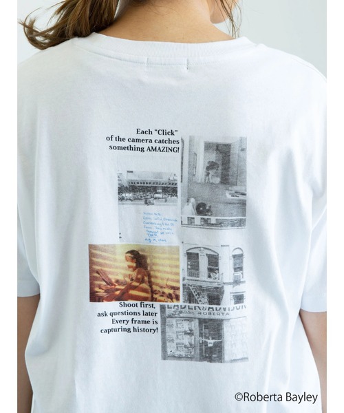 earth music&ecology(アースミュージックアンドエコロジー)の「【WEB限定】Roberta Bayley Tシャツ B *(Tシャツ/カットソー・レディース・オフホワイト/ライトグレー・M/L)」の22枚目の写真