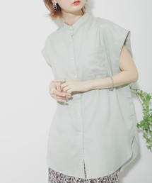 SENSE OF PLACE by URBAN RESEARCH | リネンレーヨンバンドカラーシャツ(シャツ/ブラウス)