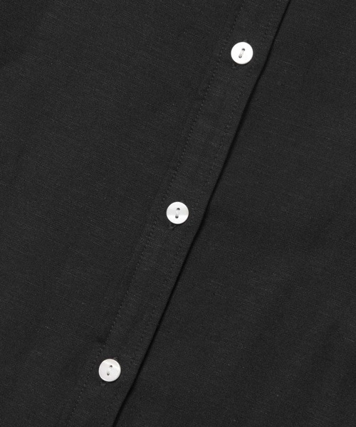 SENSE OF PLACE by URBAN RESEARCH（センスオブプレイスバイアーバンリサーチ）の「リネンレーヨンバンドカラーシャツ（シャツ/ブラウス・レディース・ライトベージュ/ライトカーキ/ブラック・ONE）」の15枚目の写真