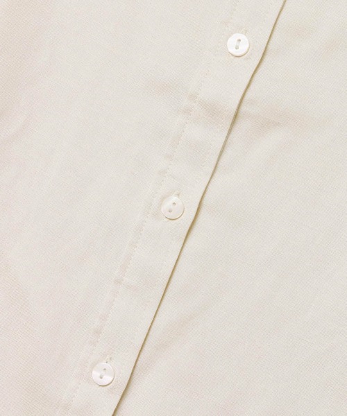 SENSE OF PLACE by URBAN RESEARCH（センスオブプレイスバイアーバンリサーチ）の「リネンレーヨンバンドカラーシャツ（シャツ/ブラウス・レディース・ライトベージュ/ライトカーキ/ブラック・ONE）」の21枚目の写真