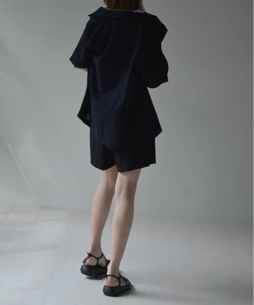 muure（ミュール）の「コットンリネンハーフパンツ（その他パンツ・レディース・ブラック/ベージュ/アイボリー・FREE）」の17枚目の写真