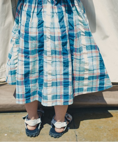 RADCHAP（ラッドチャップ）の「【ペア】マドラスチェックワンピース（ワンピース・キッズ・ブルー/オレンジ・100cm/110cm/90cm/120cm/130cm/140cm/150cm）」の22枚目の写真