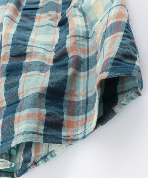 RADCHAP（ラッドチャップ）の「【ペア】マドラスチェックワンピース（ワンピース・キッズ・ブルー/オレンジ・100cm/110cm/90cm/120cm/130cm/140cm/150cm）」の14枚目の写真