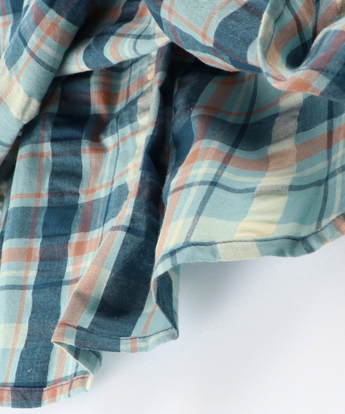 RADCHAP（ラッドチャップ）の「【ペア】マドラスチェックワンピース（ワンピース・キッズ・ブルー/オレンジ・100cm/110cm/90cm/120cm/130cm/140cm/150cm）」の8枚目の写真