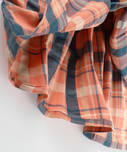 RADCHAP（ラッドチャップ）の「【ペア】マドラスチェックワンピース（ワンピース・キッズ・ブルー/オレンジ・100cm/110cm/90cm/120cm/130cm/140cm/150cm）」の15枚目の写真