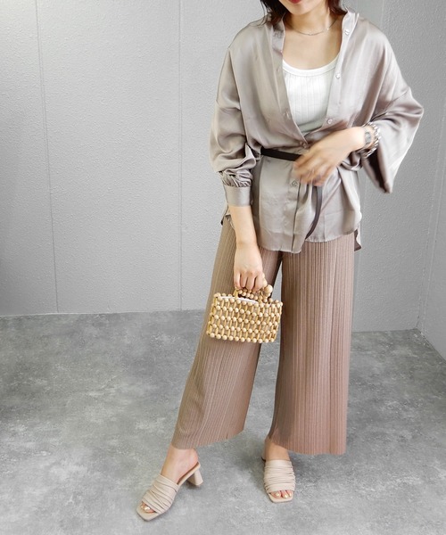 alala（アララ）の「ドレープミュール　◇（サンダル・レディース・ナチュラル/ブラック/アイボリー/グレイッシュベージュ・LL/S/M/L）」の16枚目の写真