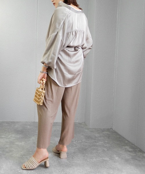 alala（アララ）の「ドレープミュール　◇（サンダル・レディース・ナチュラル/ブラック/アイボリー/グレイッシュベージュ・LL/S/M/L）」の18枚目の写真