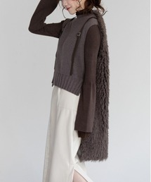 AULA AILA | エコファージレセット（ECO FUR GILLET SET）(ニット/セーター)