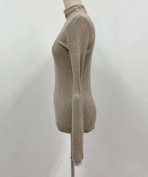 AULA AILA（アウラアイラ）の「エコファージレセット（ECO FUR GILLET SET）（ニット/セーター・レディース・ベージュ/ブラウン・M）」の17枚目の写真