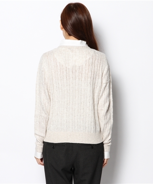 Chico(チコ)の「ケーブルニット(ニット/セーター・レディース・アイボリー/グリーン/ネイビー/グレー・FREE)」の11枚目の写真