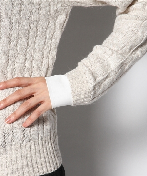 Chico(チコ)の「ケーブルニット(ニット/セーター・レディース・アイボリー/グリーン/ネイビー/グレー・FREE)」の13枚目の写真