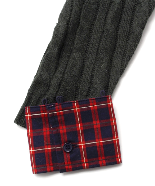 Chico(チコ)の「ケーブルニット(ニット/セーター・レディース・アイボリー/グリーン/ネイビー/グレー・FREE)」の6枚目の写真