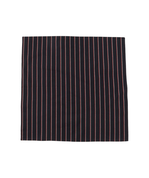 BEAMS LIGHTS(ビームスライツ)の「BEAMS LIGHTS / ストライプ バンダナ(バンダナ/スカーフ・メンズ・ブラック/ダークグリーン/ネイビー・ONE SIZE)」の1枚目の写真