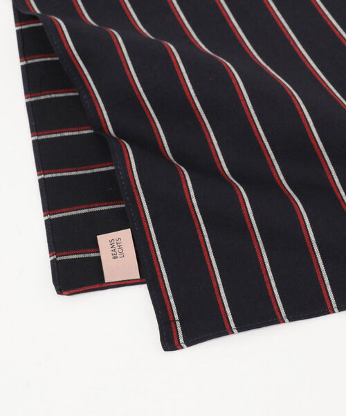 BEAMS LIGHTS(ビームスライツ)の「BEAMS LIGHTS / ストライプ バンダナ(バンダナ/スカーフ・メンズ・ブラック/ダークグリーン/ネイビー・ONE SIZE)」の4枚目の写真
