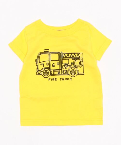 P Field ピーフィールド 日本製 消防車 Fire Truckプリントtシャツ Tシャツ カットソー P Field ピーフィールド のファッション通販 Zozotown