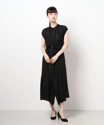 NICOLE white | バンドカラーロングワンピース(ワンピース)