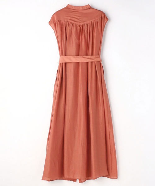 NICOLE white（ニコルホワイト）の「バンドカラーロングワンピース（ワンピース・レディース・オレンジ/オフホワイト/ブラック・FREE）」の19枚目の写真