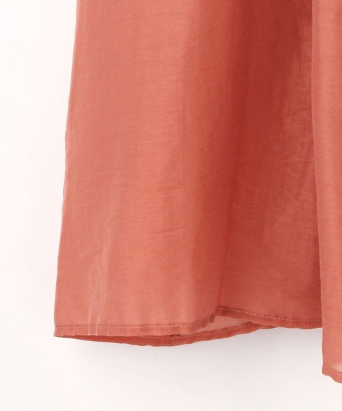 NICOLE white（ニコルホワイト）の「バンドカラーロングワンピース（ワンピース・レディース・オレンジ/オフホワイト/ブラック・FREE）」の13枚目の写真