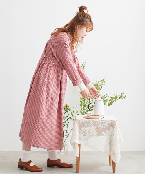 シャンブルドゥシャーム chambre de chame　新品ワンピースコート chambre de charme（シャンブルドゥシャーム）の「cdc コットン