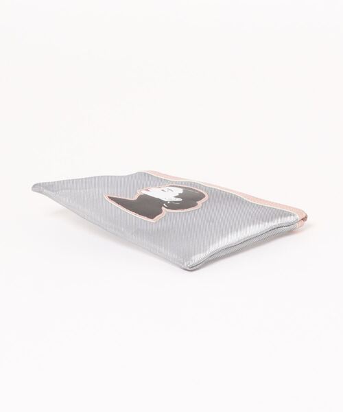 Actually（アクチュアリー）の「Fairy 横長メッシュポーチ（ポーチ・レディース・シルバー/ブラック・フリー）」の3枚目の写真