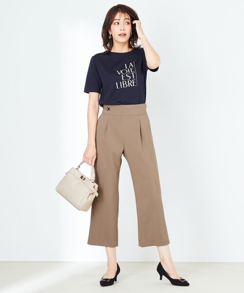 ANY SIS(エニィスィス)の「【UVケア】グラフィックロゴ Tシャツ(Tシャツ/カットソー・レディース・ネイビー系/ダークブラウン系/ホワイト系・4)」の9枚目の写真