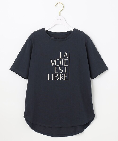 ANY SIS(エニィスィス)の「【UVケア】グラフィックロゴ Tシャツ(Tシャツ/カットソー・レディース・ネイビー系/ダークブラウン系/ホワイト系・4)」の10枚目の写真