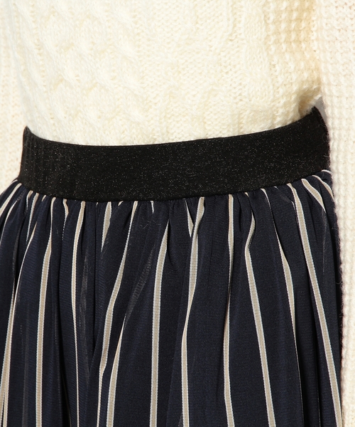 green label relaxing（グリーンレーベルリラクシング）の「monableレジメチュールリバーシブル スカート（スカート・レディース・オリーブ/ネイビー・38/36）」の8枚目の写真