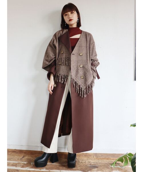 MURUA(ムルーア)の「変形ネックタートルニット(ニット/セーター・レディース・ブラック/ブラウン/アイボリー/モカ・FREE)」の9枚目の写真