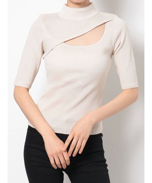 MURUA(ムルーア)の「変形ネックタートルニット(ニット/セーター・レディース・ブラック/ブラウン/アイボリー/モカ・FREE)」の13枚目の写真