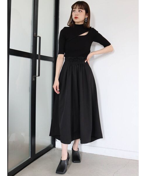 MURUA(ムルーア)の「変形ネックタートルニット(ニット/セーター・レディース・ブラック/ブラウン/アイボリー/モカ・FREE)」の18枚目の写真