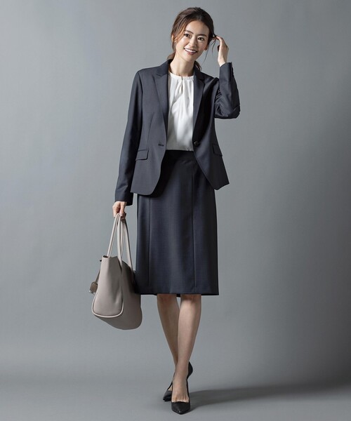J.PRESS(ジェイプレス)の「【スーツ】BAHARIYE スカート(スカート・レディース・ネイビー系・T17/T15/T13)」の11枚目の写真