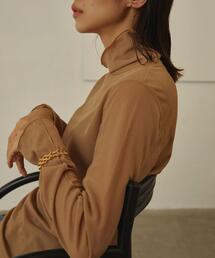 EMMEL REFINES | ＜EMMEL REFINES（エメル リファインズ）＞EM シアー タートル カット －ウォッシャブル－(Tシャツ/カットソー)