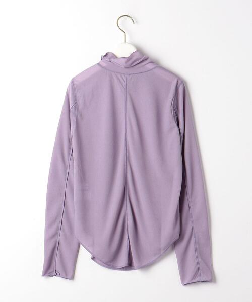 EMMEL REFINES(エメルリファインズ)の「<EMMEL REFINES(エメル リファインズ)>EM シアー タートル カット(Tシャツ/カットソー・レディース・ライトグレー/ベージュ/ライラック・FREE)」の9枚目の写真