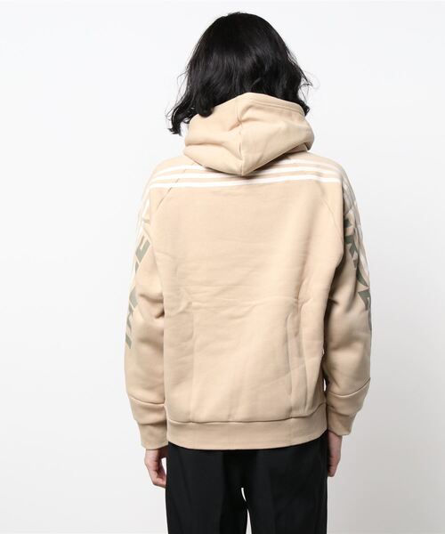 adidas(アディダス)の「adidas/アディダス スリーストライプ ルーズシルエットパーカー BN647(パーカー・メンズ・ブラック/グレー/ベージュ・L/O/M/XO)」の21枚目の写真